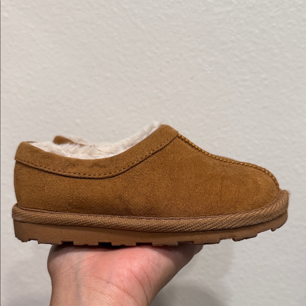 Cozy Brown Suede Slippers